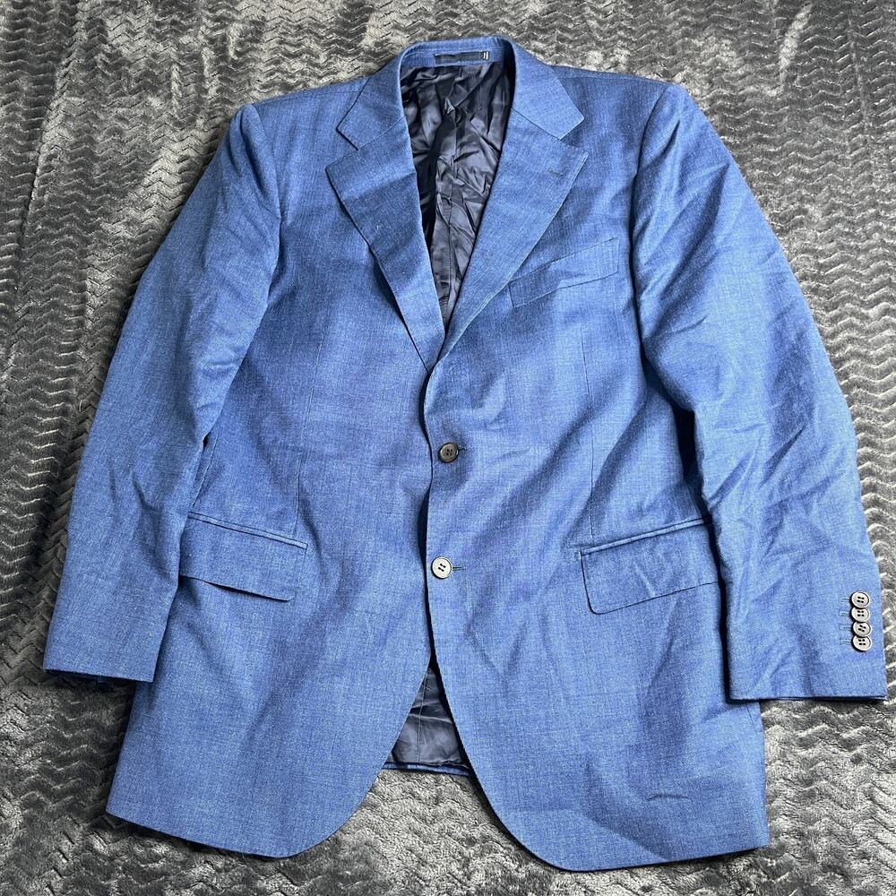 Suitsupply Lazio blue 2 button pure wool suit jacket blazer 56S